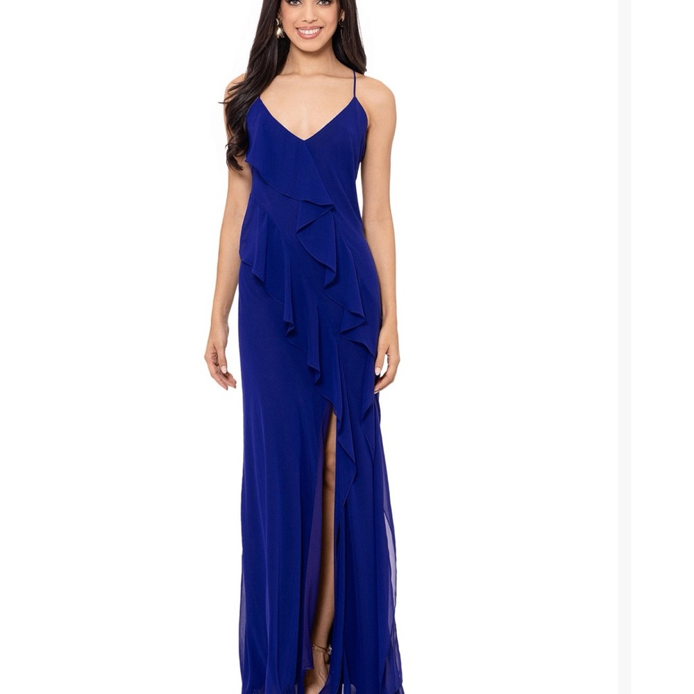 Elegant Blue Women's Dress